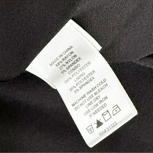 CeCe Women's Black Long Sleeve A-Line Mini Dress with Sheer Sleeves Size 8 - Picture 10 of 10